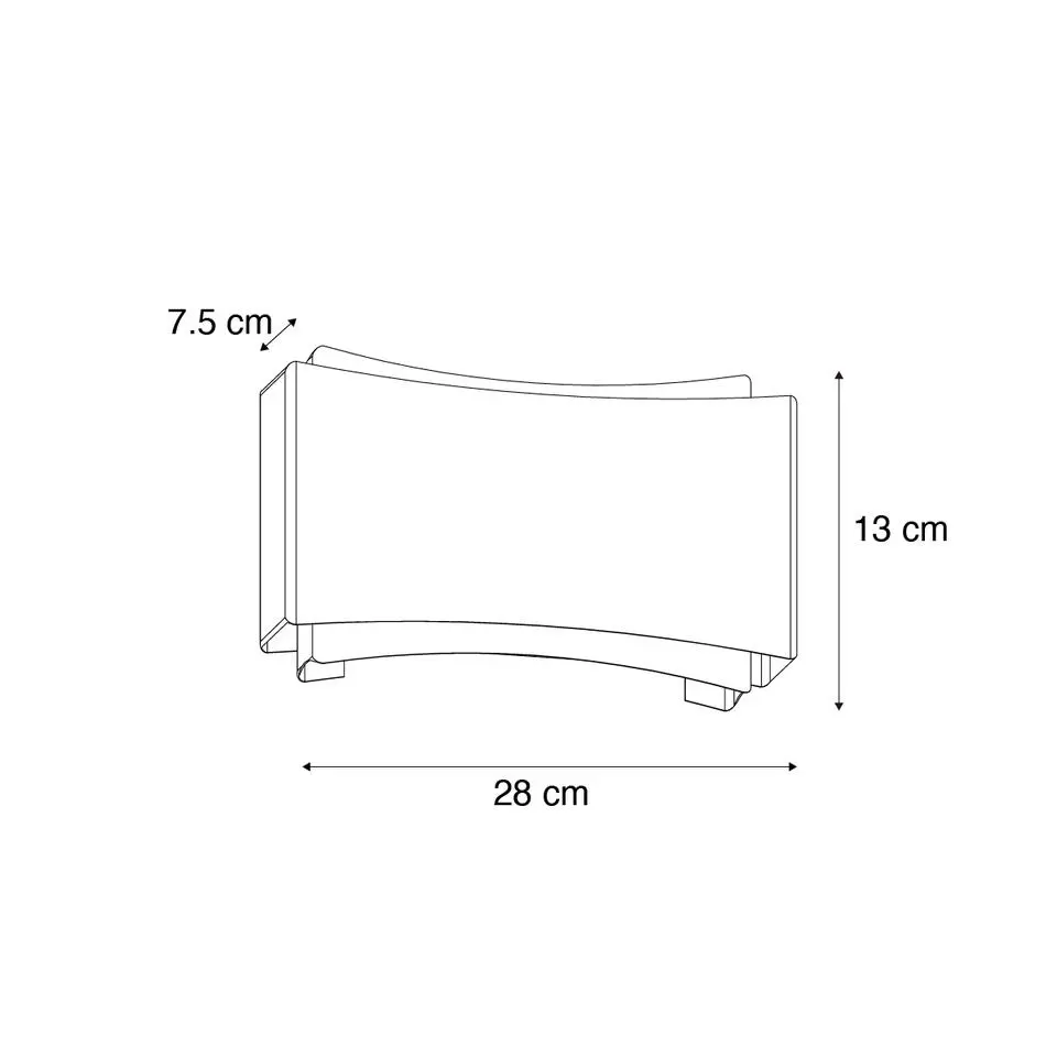 Qazqa wandlampen plats zwart g9