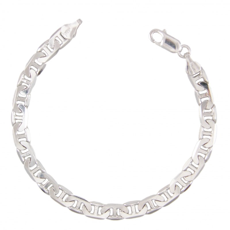 Bracelet Homme Argent Massif 925/000 - Maille Marine