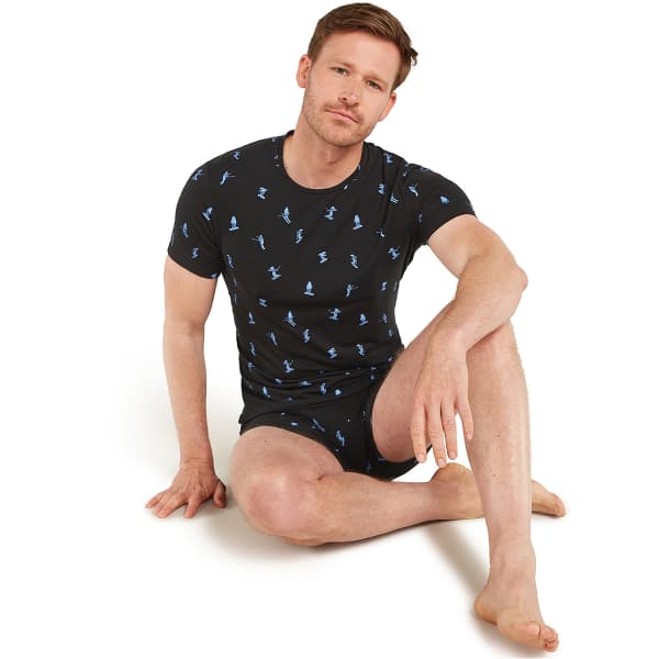 Boxer ICEBREAKER M 150 ANATOMICA BOXERS SKI DAY BLACK/AOP