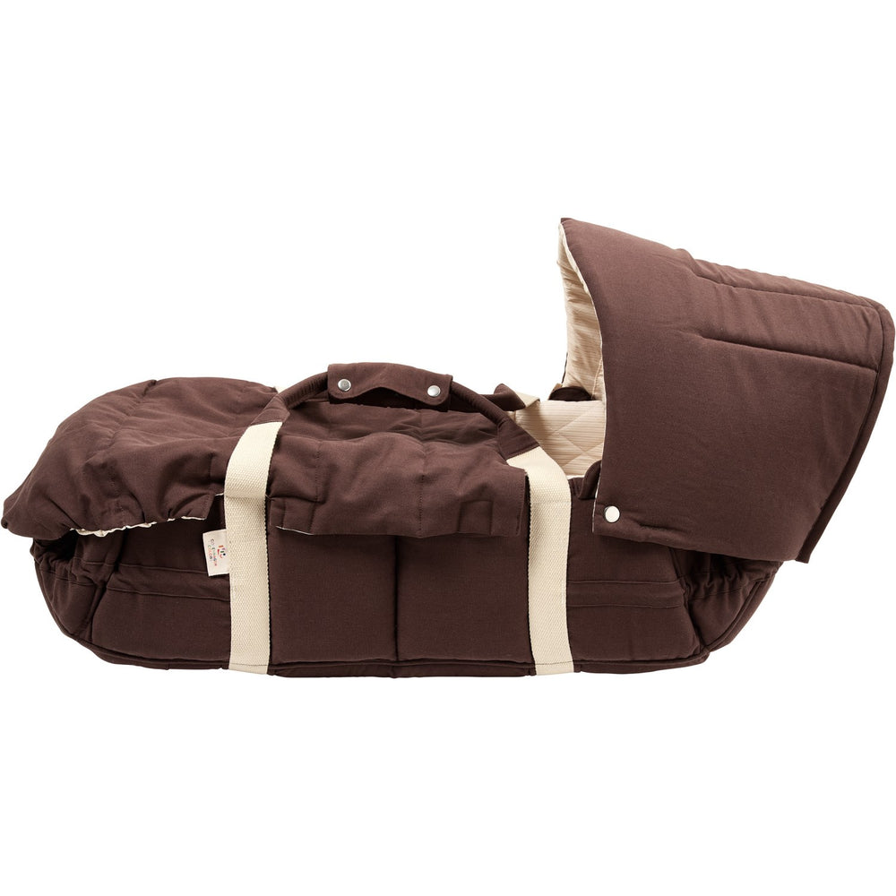 Køb COPENHAGEN COLORS Babylift og Legetæppe Dark Brown w. Cream Solid Stripe