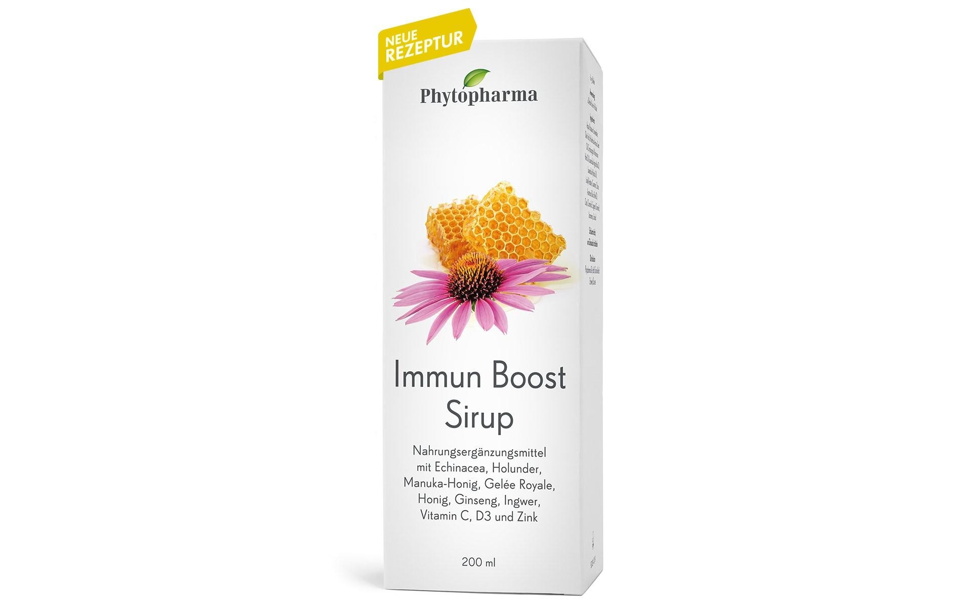 Immun Boost Sirup 200 mlNahrungsergänzungsmittel mit Vitaminen C, D und Zink