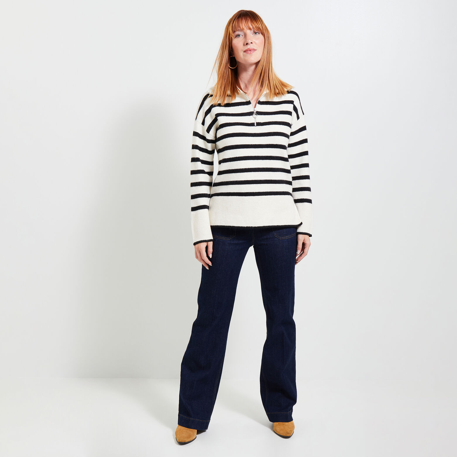 Pull marinière femme