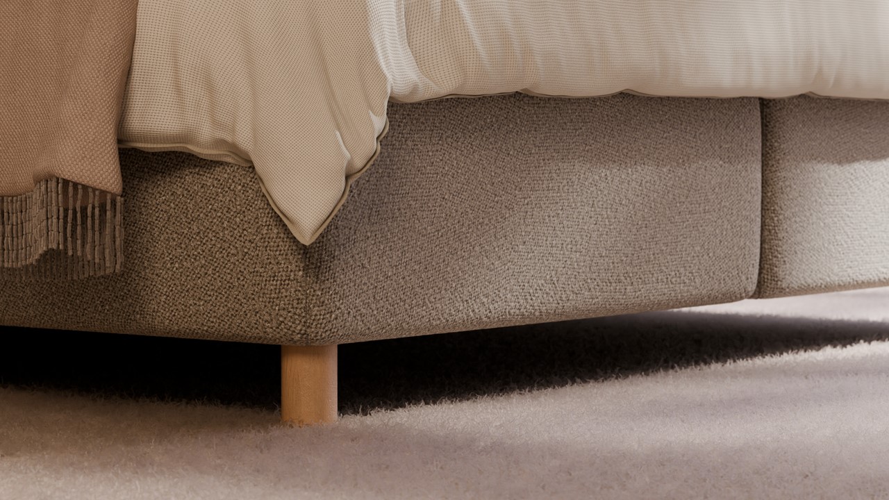 Boxspring Flow met Kårlsson Excellence matras - Wool look natural