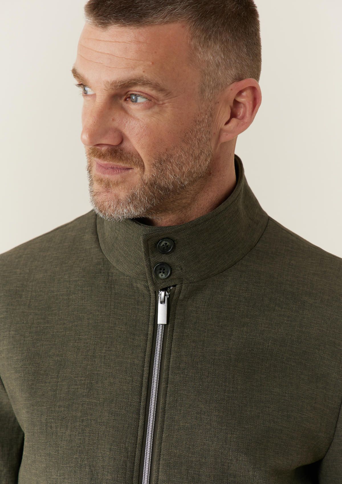 Blouson Kraken en polyester recyclé uni kaki