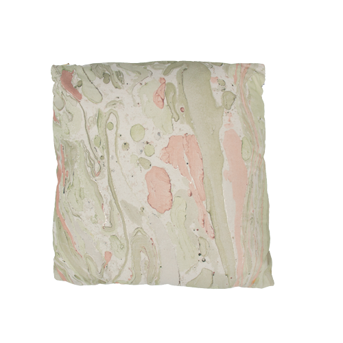 Kussen Marble Marble pink/green