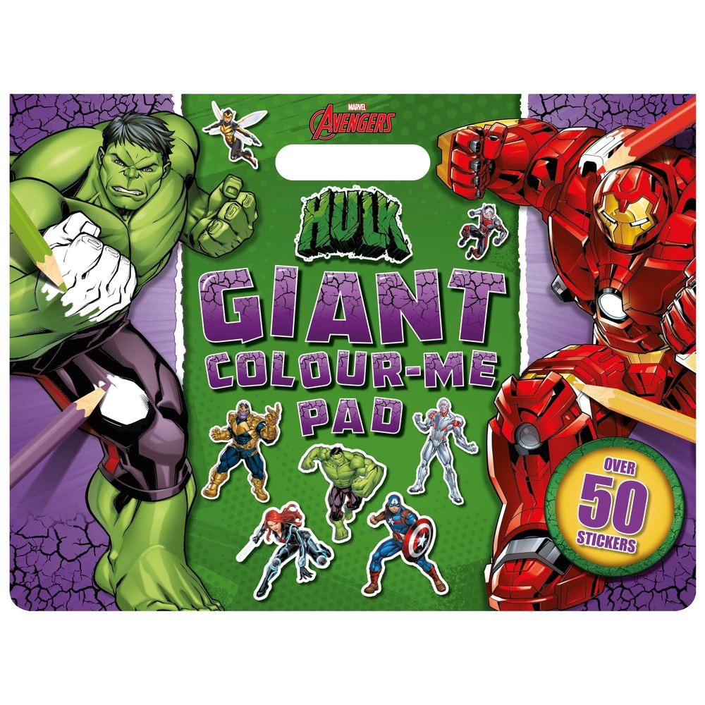 Marvel Avengers: Hulk Riesen-Malbuch mit 50 Aufklebern