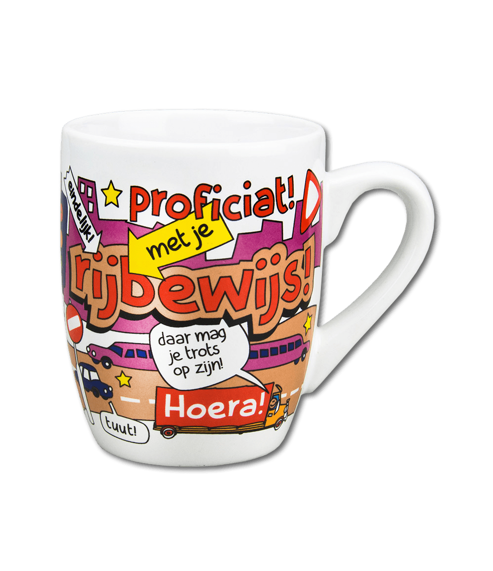 Mok Rijbewijs 12cm