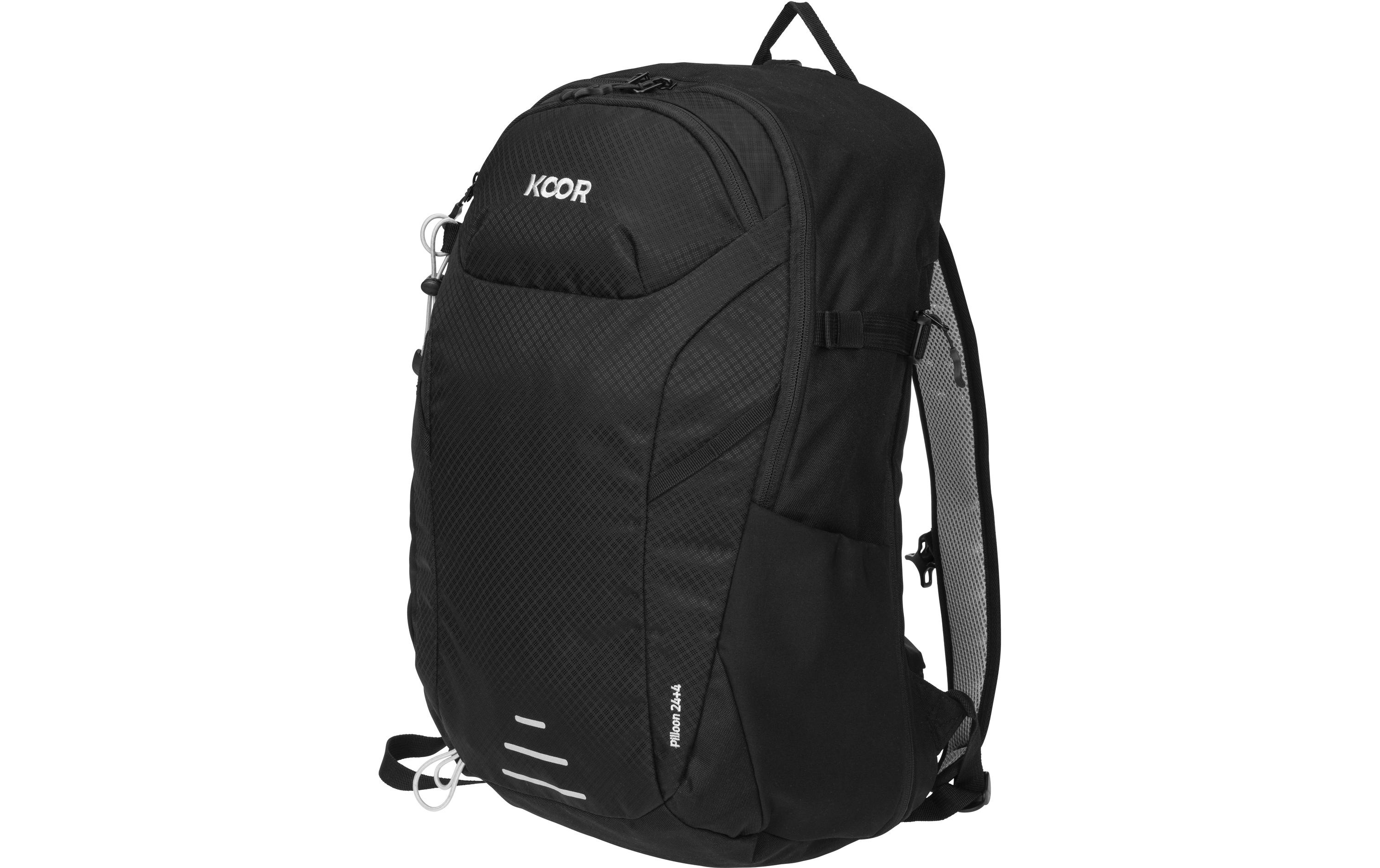 Wanderrucksack Pilloon 24 + 4 l, SchwarzFunktionaler und bequemer Bergrucksack für das ganze Jahr