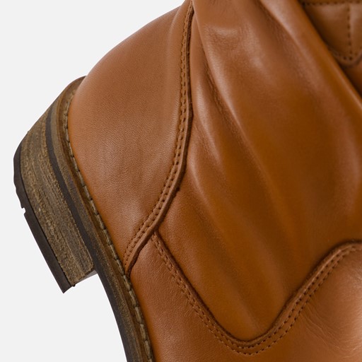 Cellini Enkellaarsjes cognac Leer