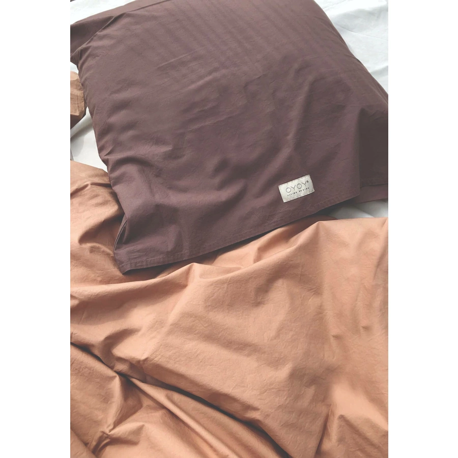 OYOY Bettwäsche Nuku Bedding - Adult Ekstra H220 x W140 cm choko