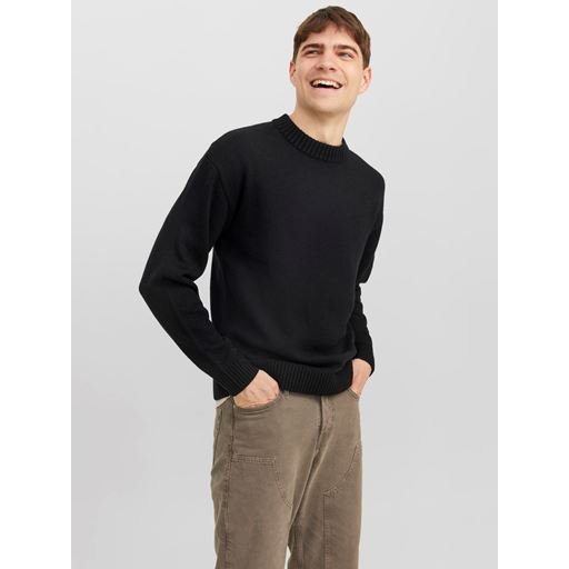 Jack&Jones Jack Striktrøje, Black, L