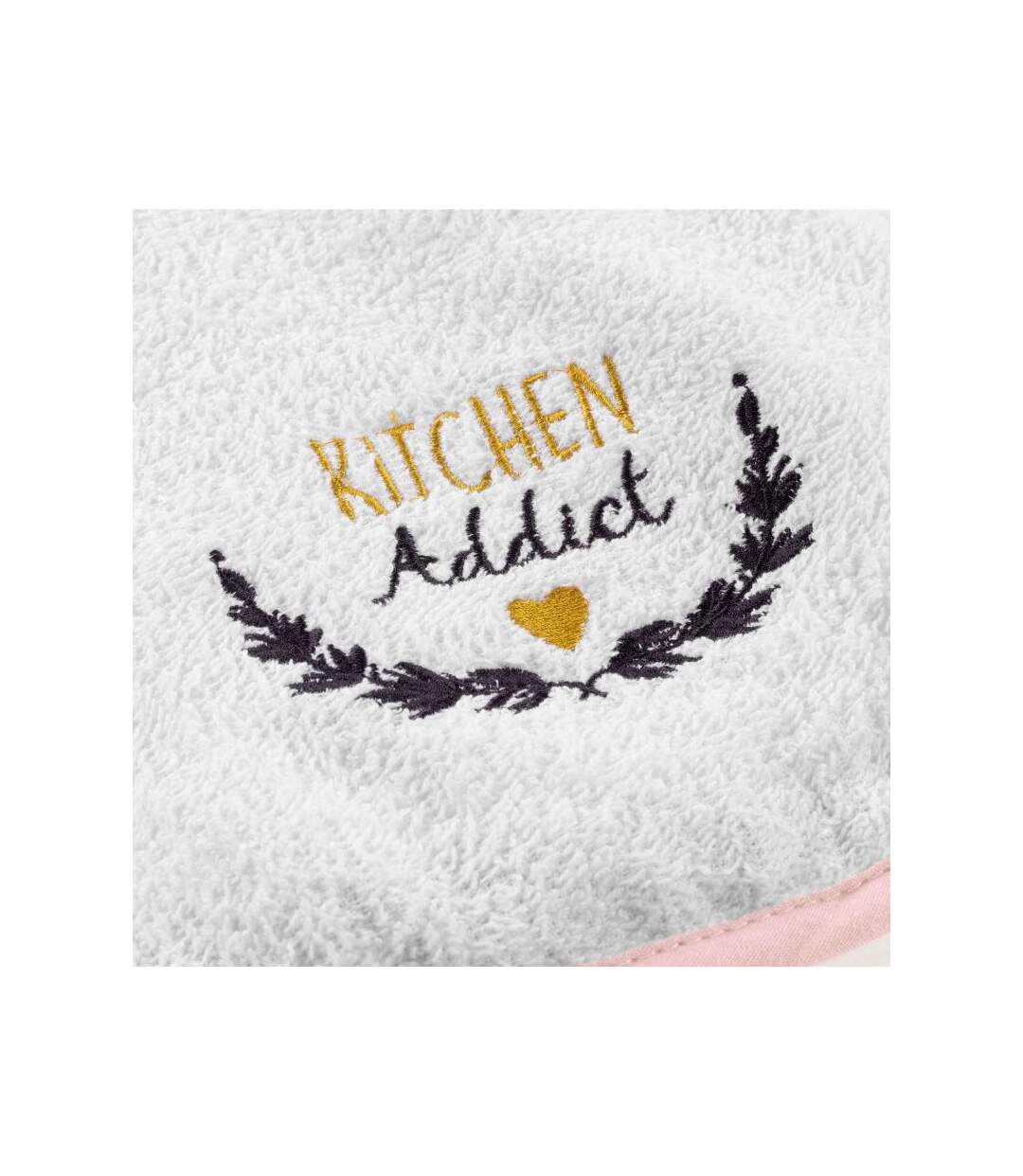 Essuie Main Kitchen Addict 50x50cm Rose