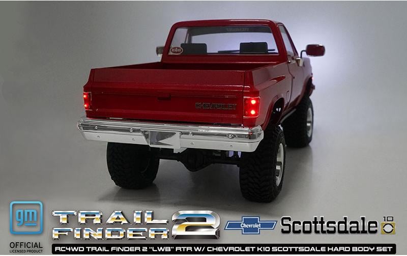 Scale Crawler Trail Finder 2 LWB Chevy K10 Rot, RTR, 1:10<br>Scale Chevrolet K10 Scottsdale Pick-up Off-Road Modell