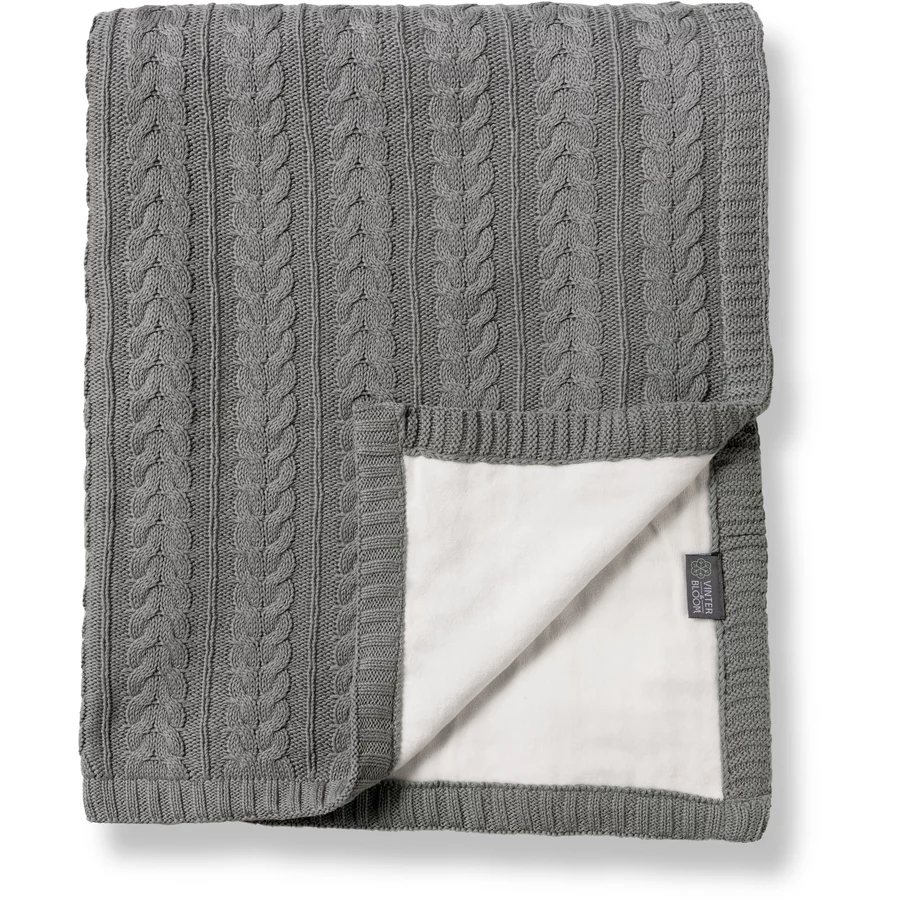 VINTER&BLOOM Kuscheldecke Cuddly Misty Grey
