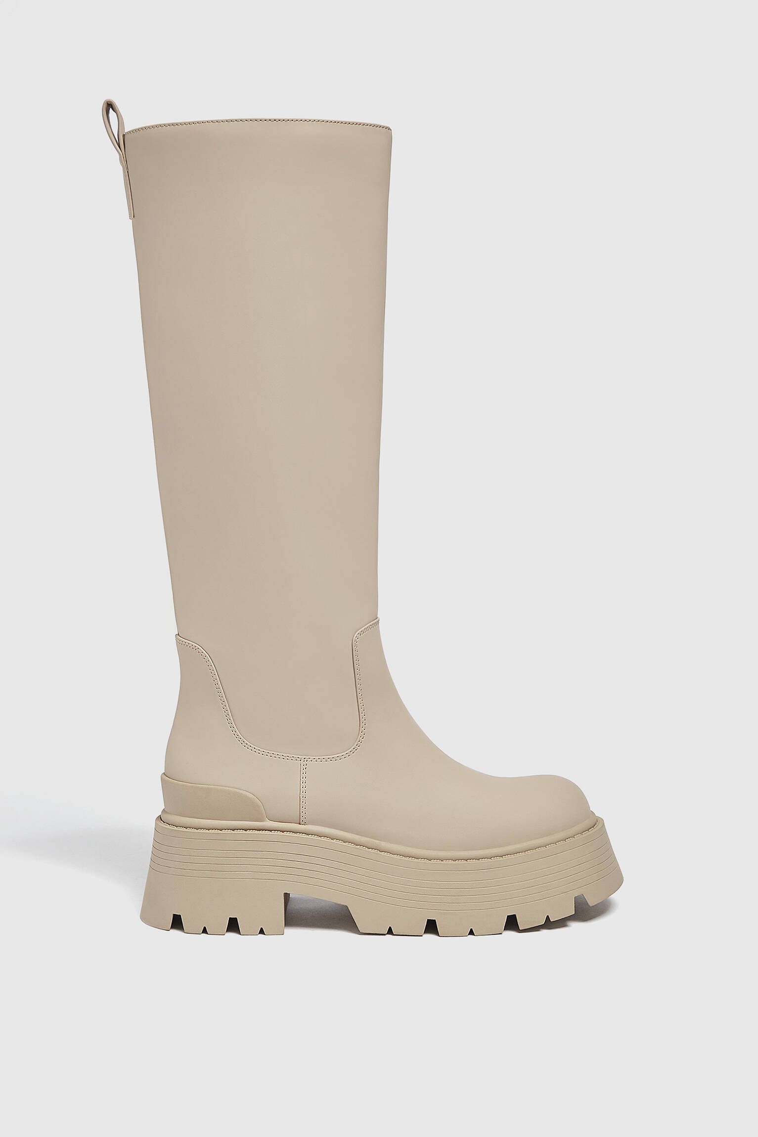 BOTA DE CANO ALTO - TAUPE