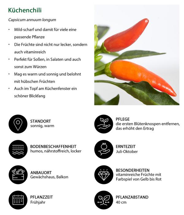 Küchenchili, mild-scharf
