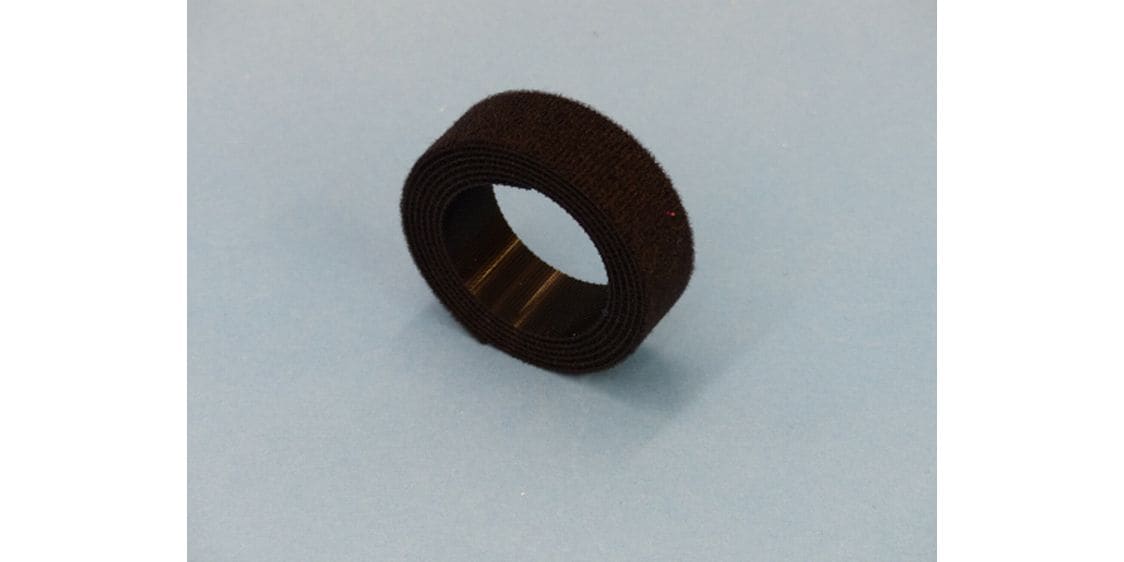 FASTECH Klettband-Rolle ETN Fast-Strap Schwarz 20 mm x 1 m Klett-Kabelbinder, 20 mm x 1 m, Schwarz