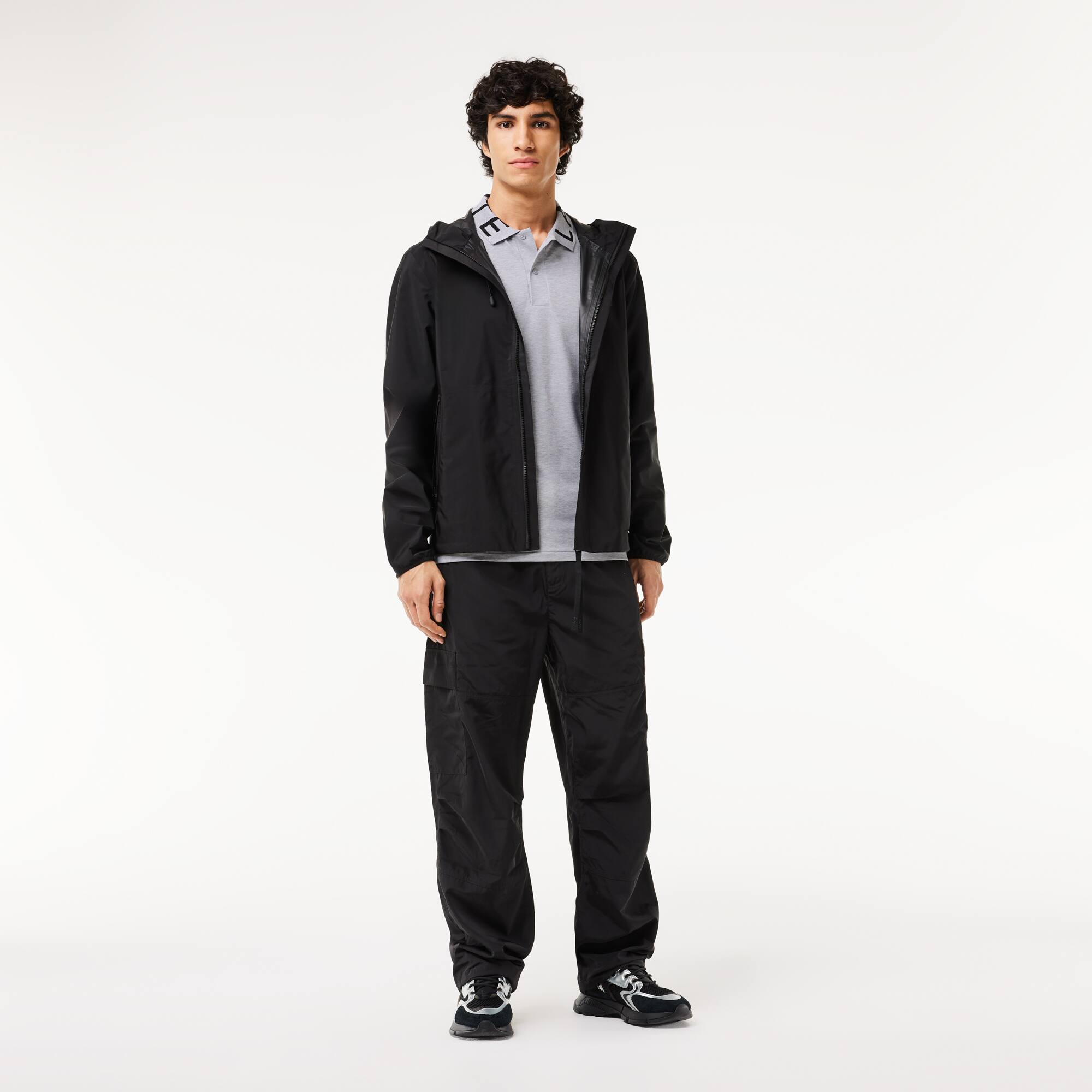Polo Lacoste Movement avec col jacquard Manches Courtes - Gris - Lacoste - Homme