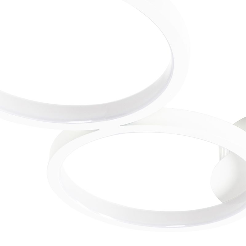 Design plafondlamp wit incl. LED 3-staps dimbaar 3-lichts - Pande