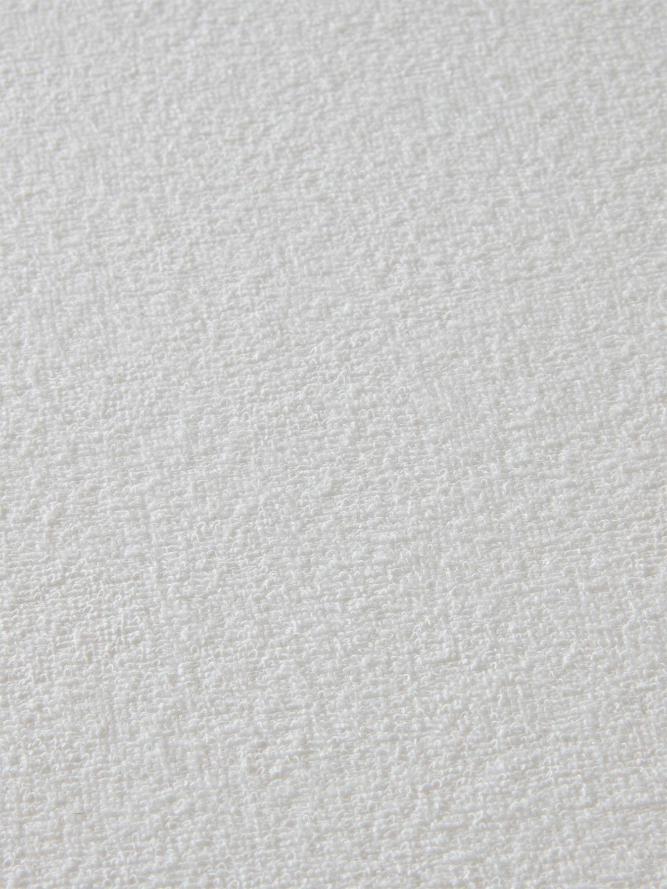 Capa protetora impermeável em tecido aveludado com tratamento antiácaros Bi-ome®, branca.