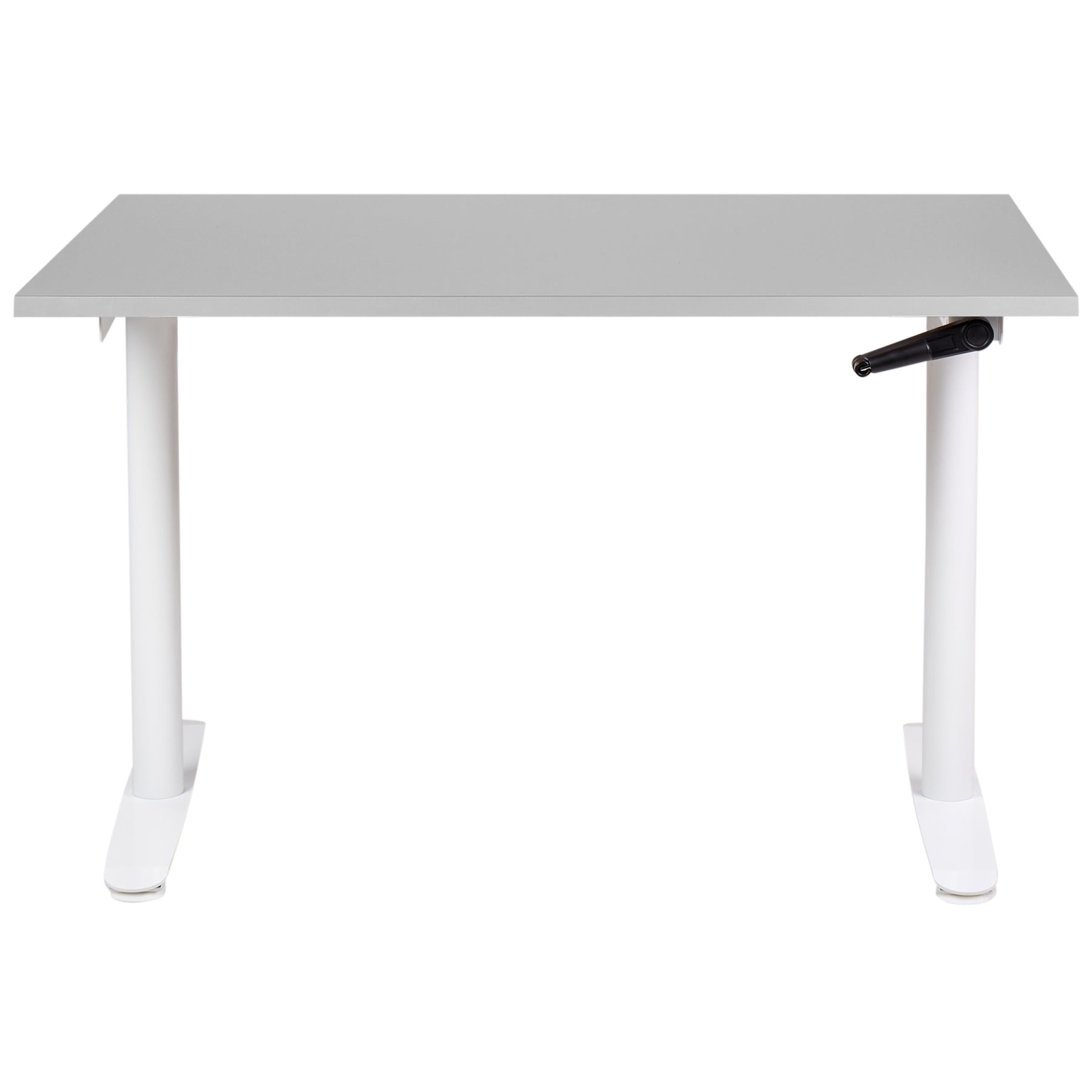 Beliani-DESTINAS-Verstelbaar bureau-Grijs|Wit-120 x 72 cm-MDF