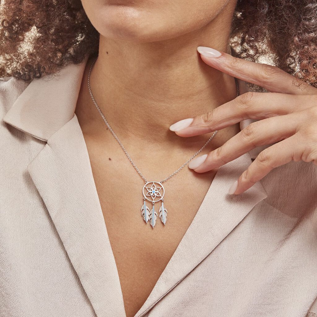 Collier Argent Polygale