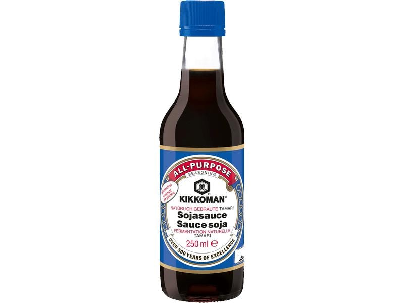 Kikkoman Soja Sauce glutenfrei 250 ml Asiatisches Flüssiggewürz ohne Gluten