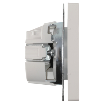 Schneider Merten D-Life Inbouw Stopcontact Enkel Geaard Wit