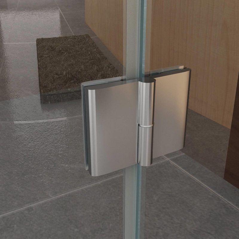 BWS - Atlas - Douchecabine - Kwartrond - 90x90cm - 8mm Veiligheidsglas - Links