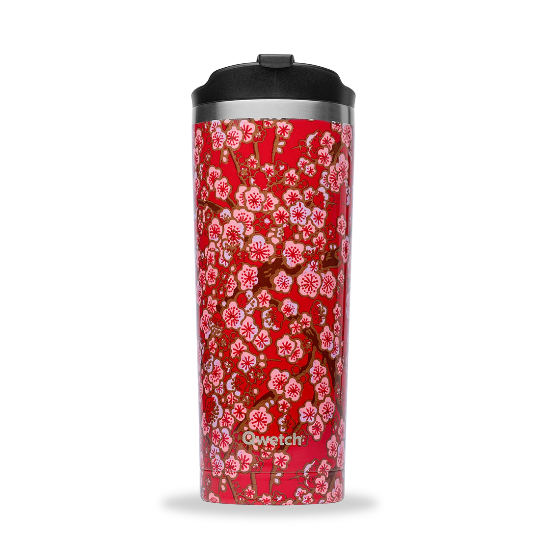 Travel Mug Isotherme Flowers Rouge - Qwetch