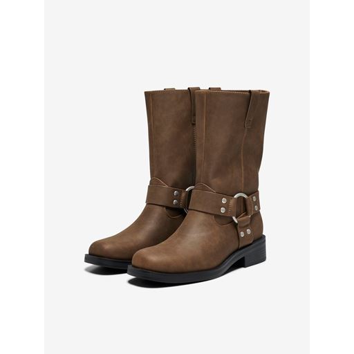 ONLY Bax-1 Biker Støvler, Brownie, 39