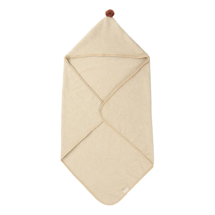 Nobodinoz Cape de bain So Cute en coton bio | Sable