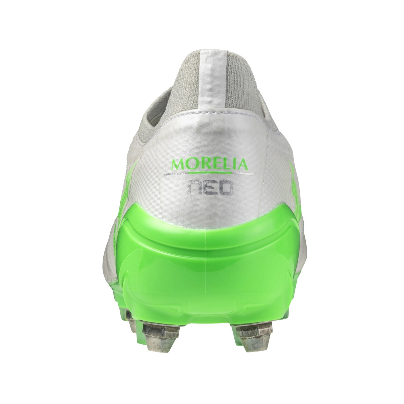 Mizuno Morelia Neo IV Beta Elite IJzeren-Nop Voetbalschoenen (SG) Zilver Felgroen