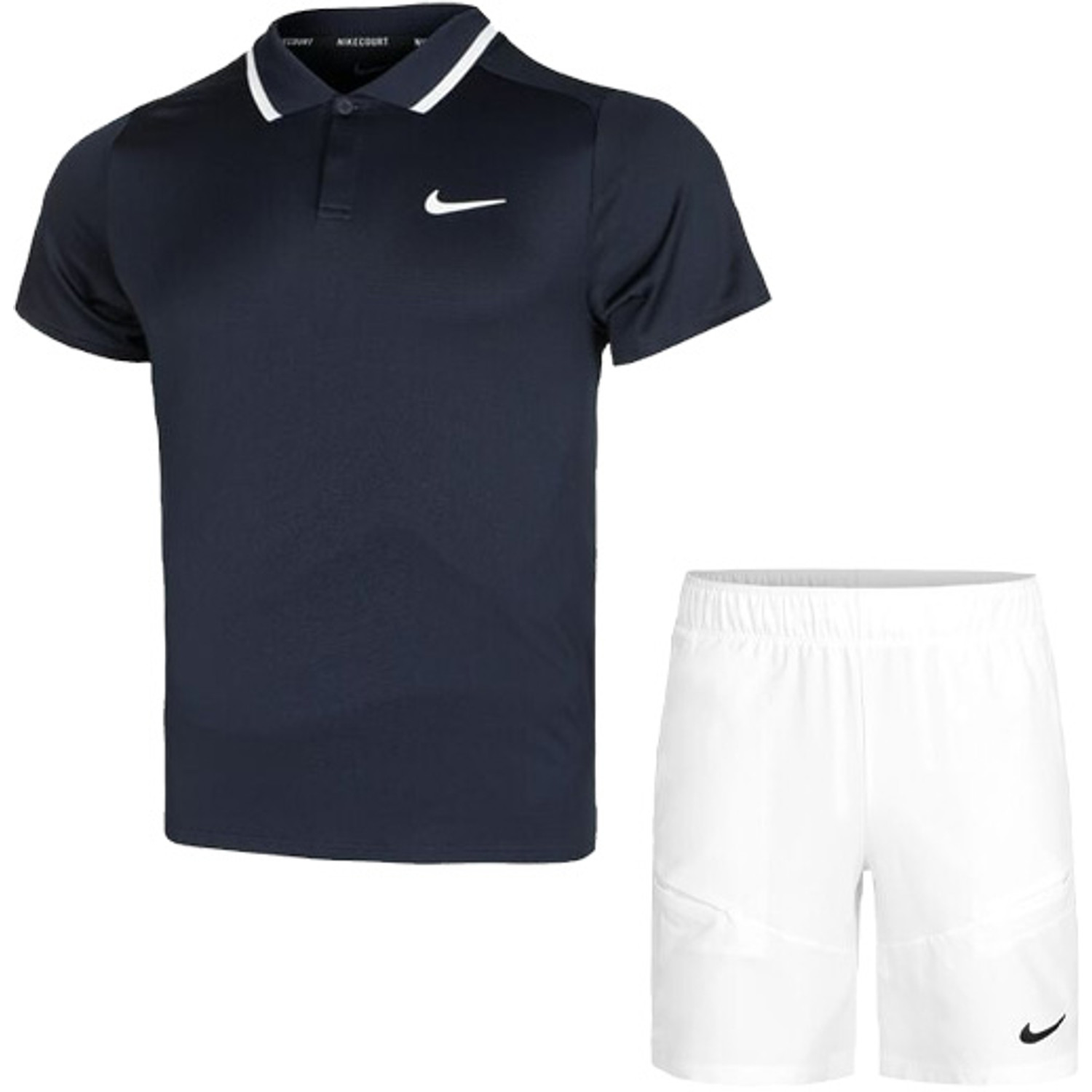 Nike Court Advantage Polo 9 Inch Set Heren