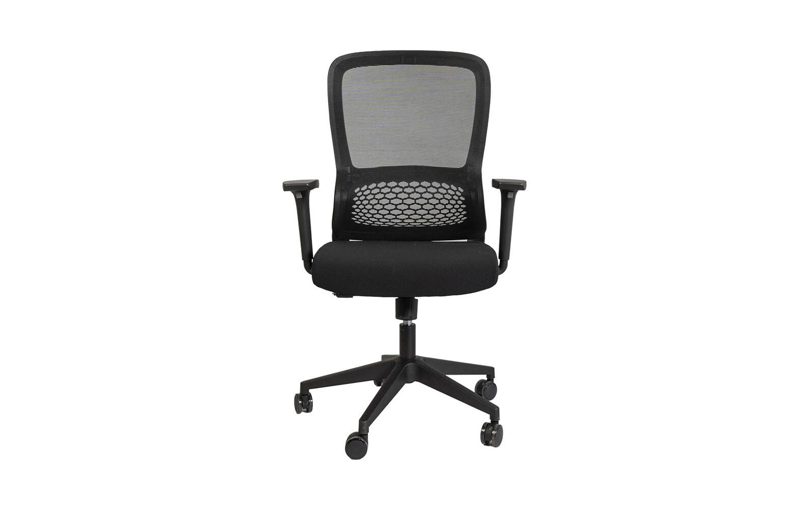 Bürostuhl FlexSeat Schwarz<br>Drehbarer Stuhl mit Armlehnen