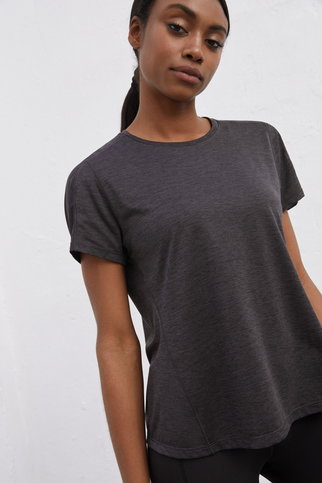 Camiseta negra ultraligera - negro