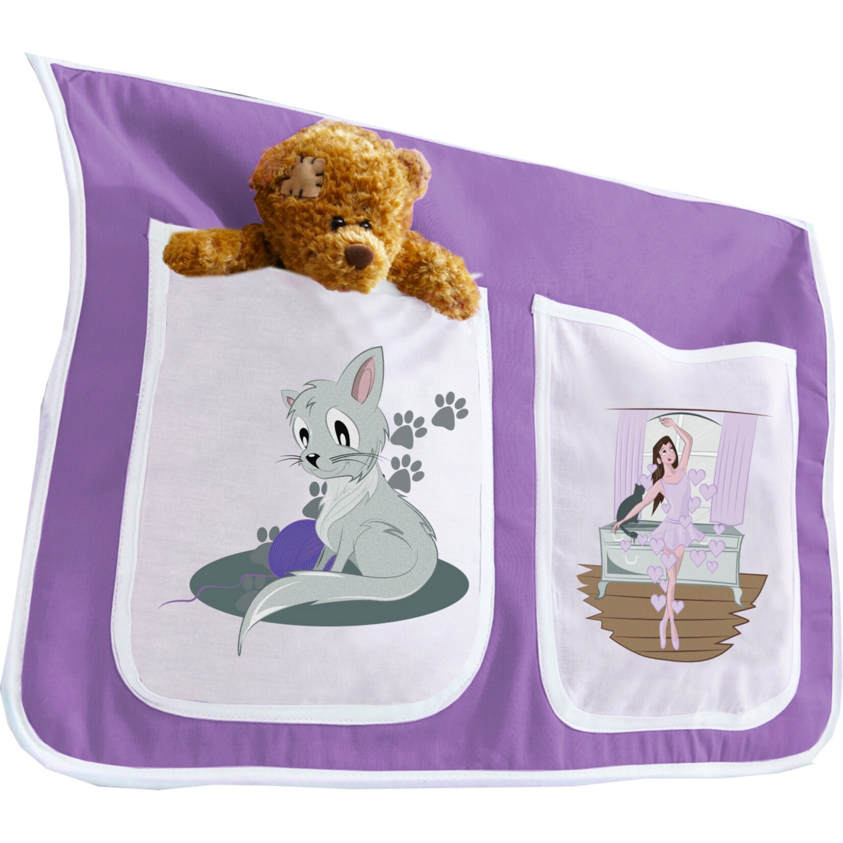 TiCAA Kinder Bett-Tasche für Hochbett und Etagenbett
