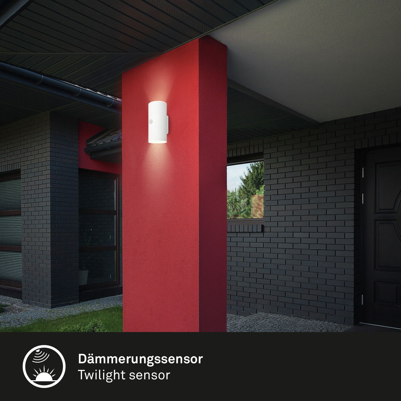 Briloner Akku-Außenwandleuchte