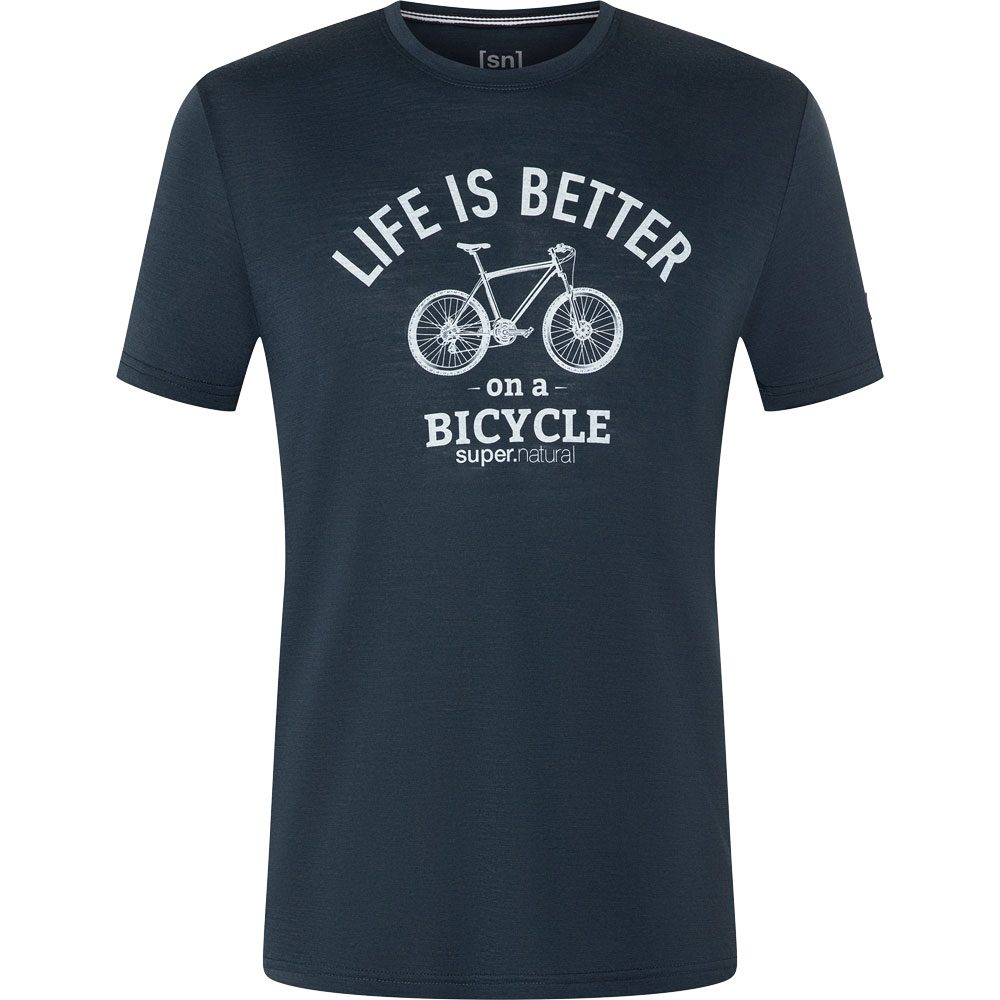 super.natural Better Bike T-Shirt Herren blueberry