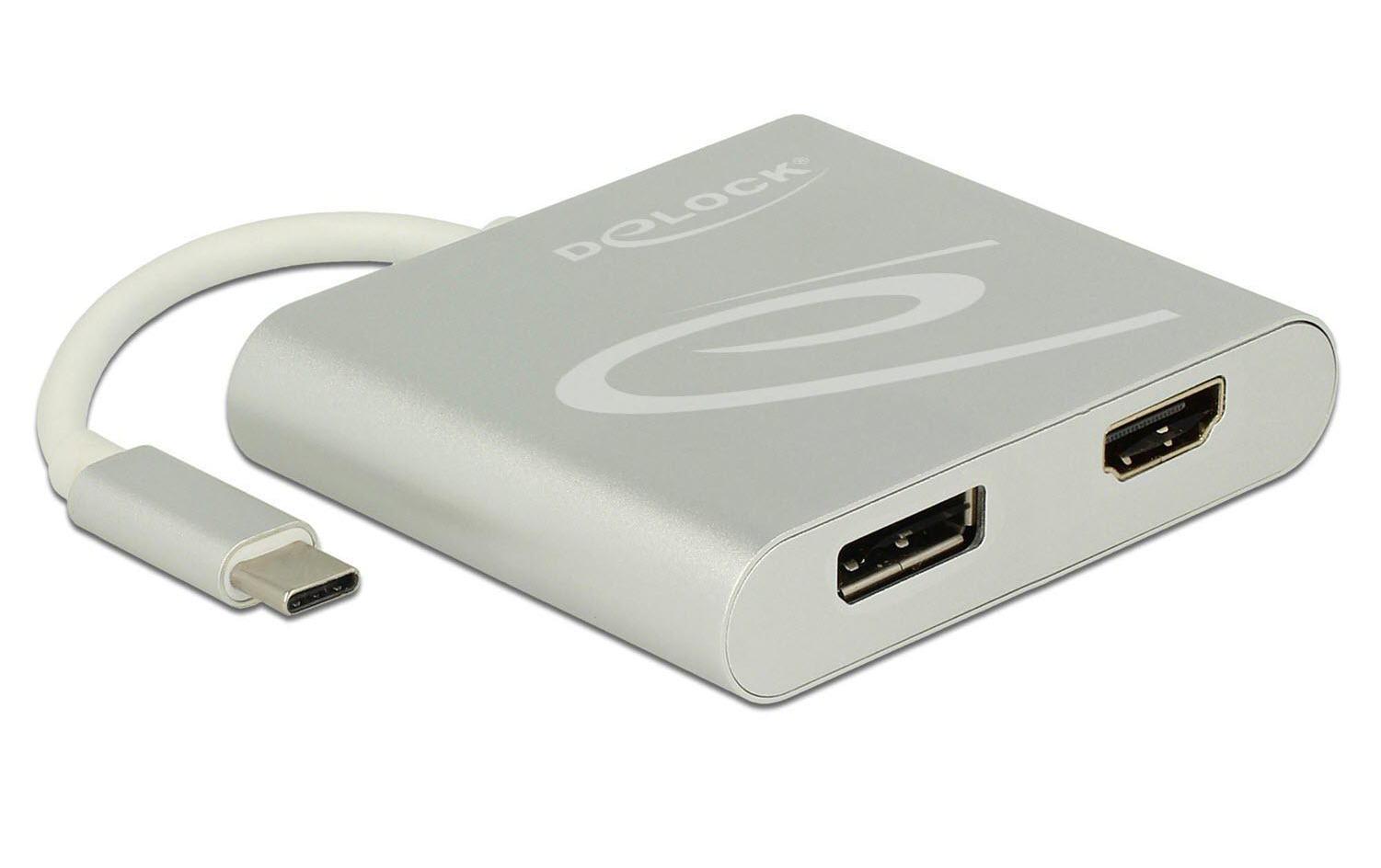 Multiadapter 4K, 30 Hz USB Type-C - HDMI/DisplayPortAktiver Konverter, Single / Multi Stream Transport Hub