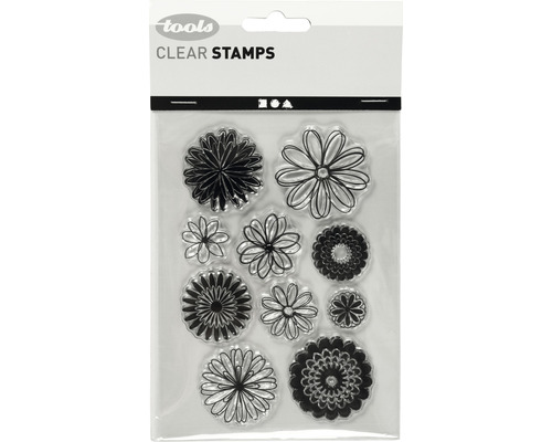 Siliconen stempel bloem 11x15,5 cm