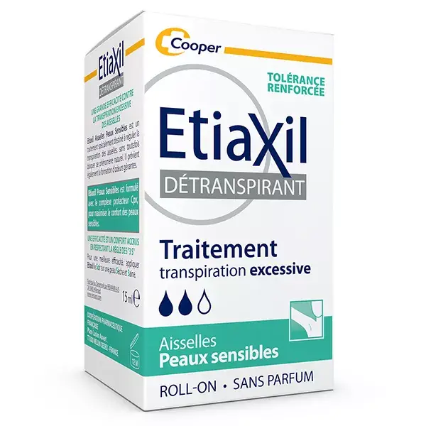 Etiaxil Déodorant Détranspirant Transpiration Excessive SENSITIVE 15ml