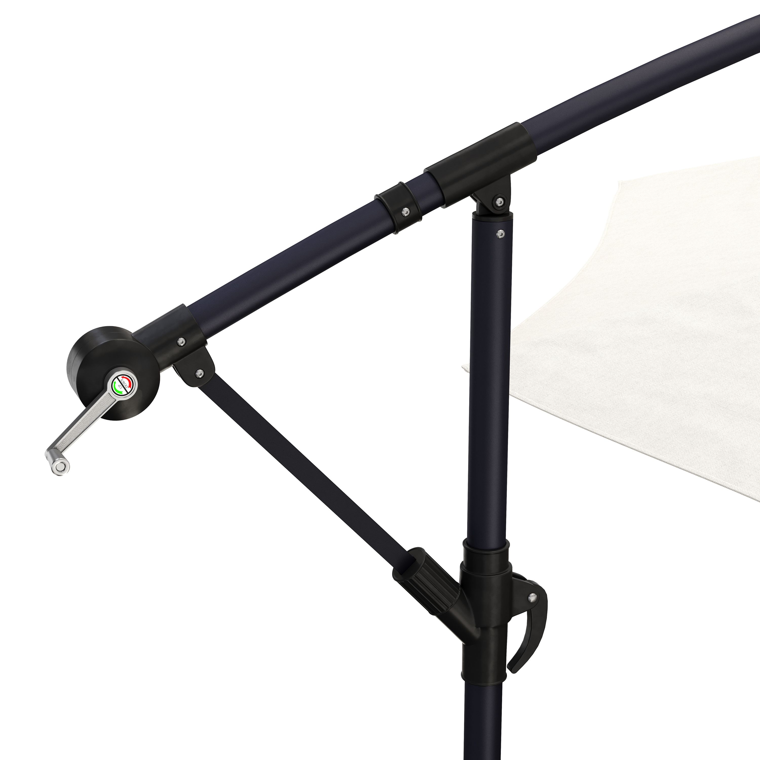 Sonnenschirm Ampelschirm SUN 300 cm weiss