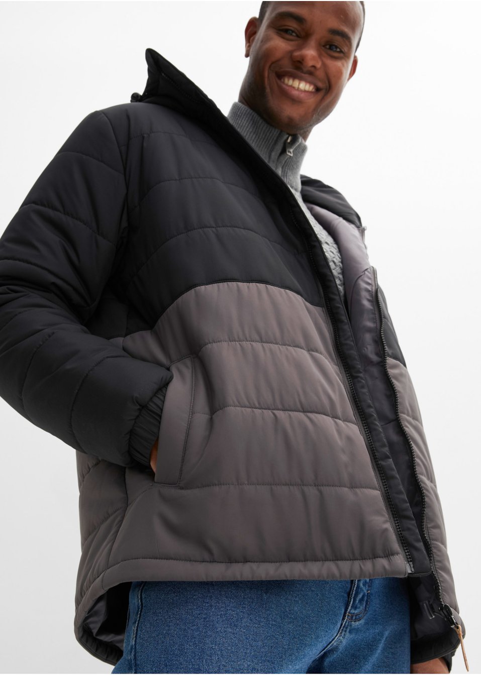 Veste matelassée à capuche en polyester recyclé