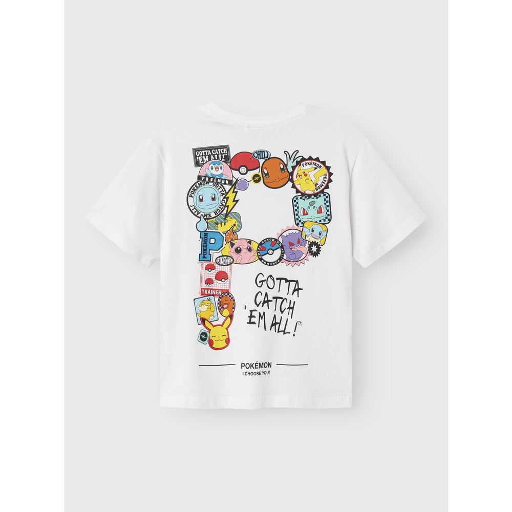 Køb Name It Bright White Nkmjeno Pokemon Nreg Ss Top Box Noos Sky