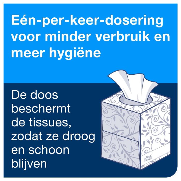 Tork 140278 Premium Facial Tissue 30x100 Extra Soft 2-lgs wit Cube 21x20 cm ds à 3000 tissues (30x100) (140278)