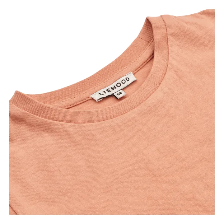 Liewood T-Shirt Manches Courtes Coton Bio Apia | Vieux Rose