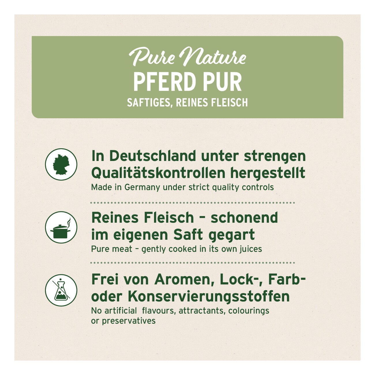 AniForte Nassfutter Pferd Pur 6x400 g