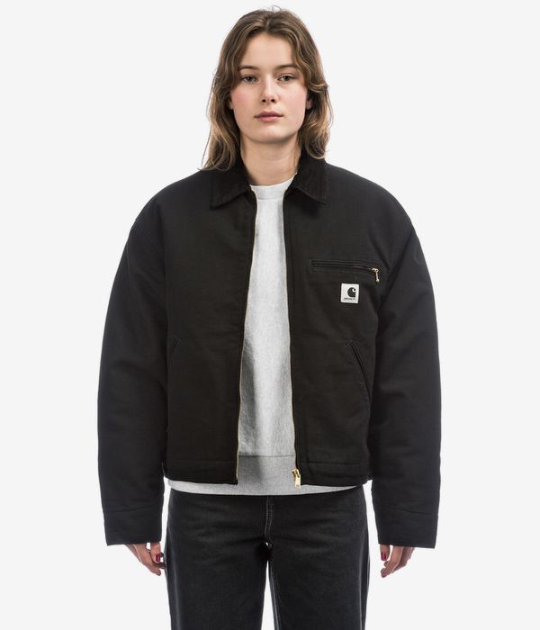 Carhartt WIP W' OG Detroit Organic Dearborn Jacke women (black black rinsed)