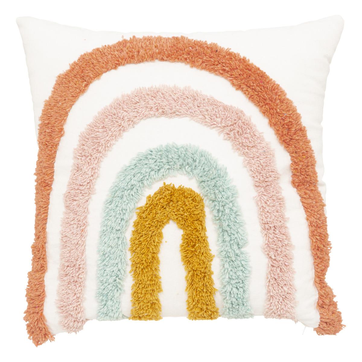 COUSSIN ARC EN CIEL 40X40CM